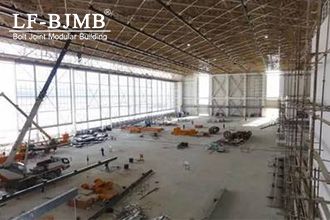 Overall Lifting Construction of Steel Structure Hangar Building