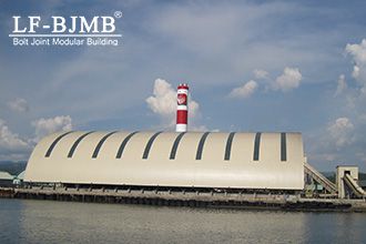 Toledo Barrel-Shaped Space Structure Coal Storage Shed in the Philippines